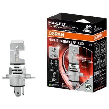 Osram H4 Night Breaker LED Speed 450 Motorfiets Lamp, Verzenden, Nieuw