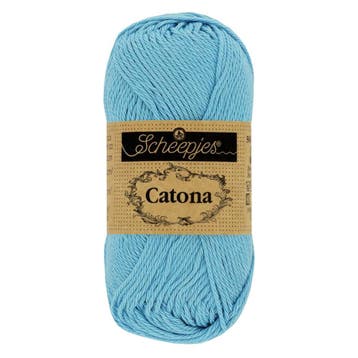 Scheepjes Catona 25g - 510 Sky Blue - Haakgaren / Breigaren, Ophalen of Verzenden, Nieuw, Breien of Haken, Wol of Garen