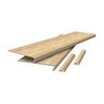 Overzettreden stootborden set van 2 PVC 120x32x4,6 cm nature, Verzenden, Nieuw