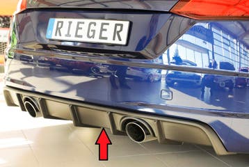 Rieger diffuser | geschikt voor Audi TT (8J-FV/8S) S-Line 20, Verzenden, Nieuw, Audi