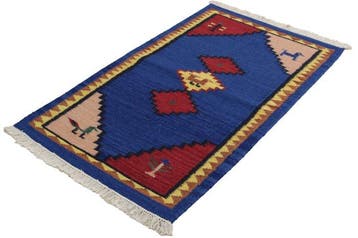 Kelim - Vloerkleed - 160 cm - 90 cm - Naturfarben, Nieuw