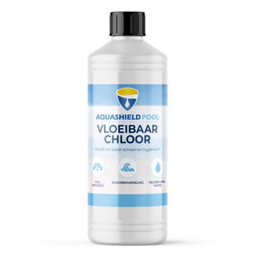 Aquashield Pool Aquashield pool vloeibaar chloor 1 liter,, Verzenden, Nieuw