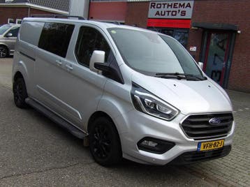Zakelijke lease - Ford Transit Custom 2.0 TDCI 170PK 2020, Gebruikt, Handgeschakeld, Lease, Verwarmde buitenspiegels