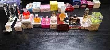 Parfumfles (48) - Diverse top merken - Glas - Mini parfum