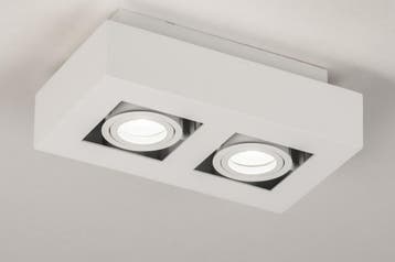 Rietveld Plafondlampen - Wit - Metaal, Verzenden, Nieuw