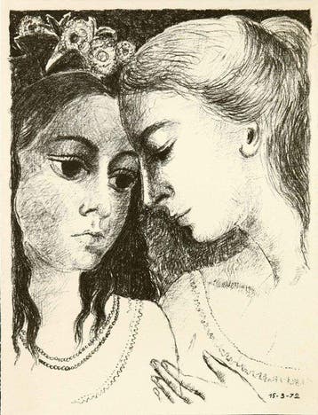 Paul Delvaux (1897-1994) - Confidences