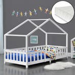 Kinderbed Treviolo met uitvalbeveiliging en matras 90x200 wi, Kinderen en Baby's, Kinderkamer | Bedden, Verzenden, Nieuw