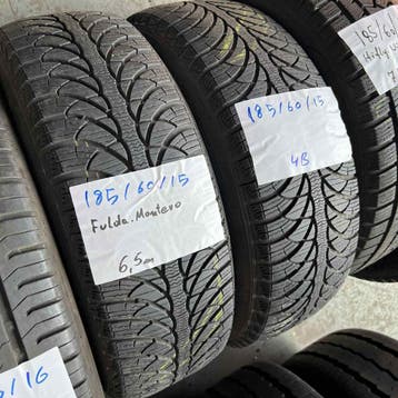 2 x Fulda 185-60-15 Winterbanden 6,5mm, Auto-onderdelen, Banden en Velgen, Gebruikt, 15 inch, Band(en), Personenwagen