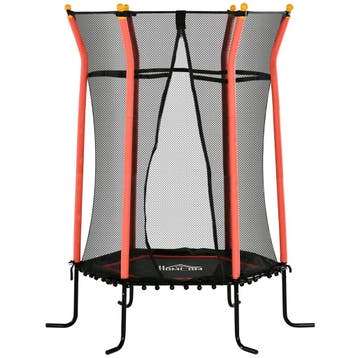 TRUUSK Kindertrampoline Ø163,5 cm - Met Veiligheidsnet en Ra, Verzenden, Nieuw