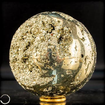 Grote natuurlijke gouden pyriet Sphere/ Druzen- 1513.46 g