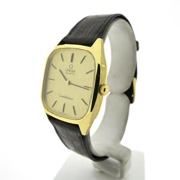 Omega Constellation; Vintage 18k. gouden heren horloge me..., Sieraden, Tassen en Uiterlijk, Horloges | Heren, Overige merken