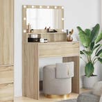 vidaXL Slaapkamer Kaptafels met lade Sonoma Eiken 80 x 39,6, Huis en Inrichting, Tafels | Kaptafels, Verzenden, Nieuw