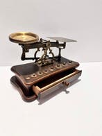 Westa - Post/brieven weegschaal - Hout, Messing, Antiek en Kunst