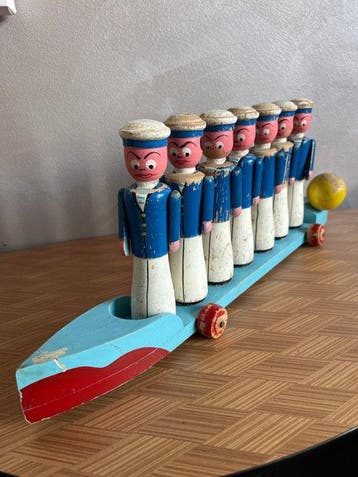 Giocattolo iconico di legno - Speelgoed Gioco da bowling