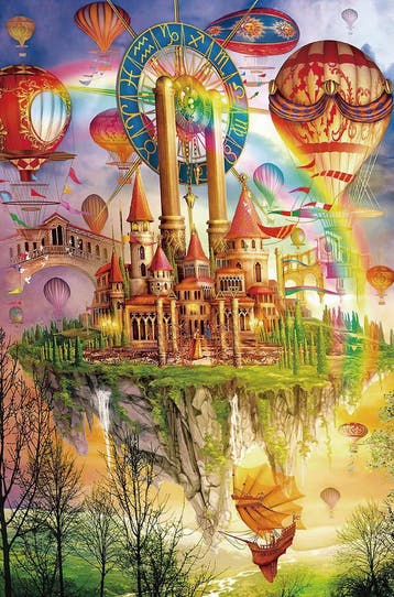 JigSaw Regenboog Kasteel - Rainbow Castle Legpuzzel 1000..., Verzenden, Nieuw
