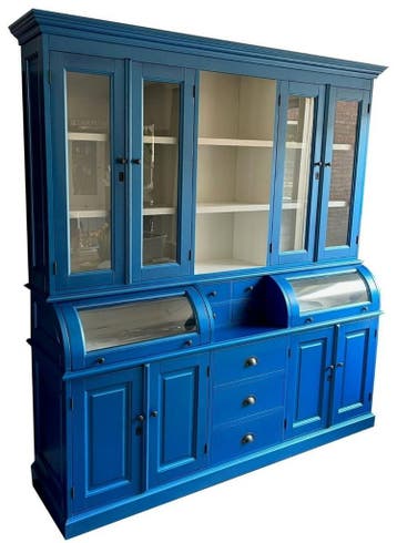 Buffetkast briljantblauw Bastiaan 200cm, Ophalen of Verzenden, Nieuw