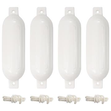 vidaXL Bootstootkussens 4 st Ø 14x50 cm PVC wit, Watersport en Boten, Verzenden, Nieuw
