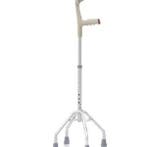 Moretti vierpoot loopstok met onderarmkruk ondersteuning, Verzenden, Nieuw