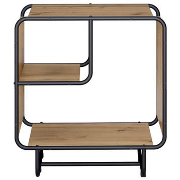 vidaXL Dressoir Artisanaal eiken 60 x 37.5 x 64.5 cm Bewerkt, Verzenden, Nieuw, Overige houtsoorten, Minder dan 50 cm