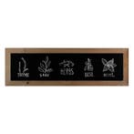 Krijtbord Steigerhout 40x130cm, Nieuw