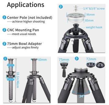 INNOREL RT90C Tripod nr. 2188, Audio, Tv en Foto, Fotografie | Statieven en Balhoofden, Ophalen of Verzenden, Nieuw