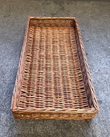 Broodmand, B80 x D40 x H10cm, rieten broodmand