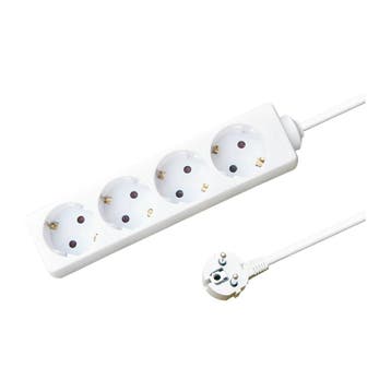 VIERVOUDIGE TAFELCONTACTDOOS | 3M | WIT, Nieuw