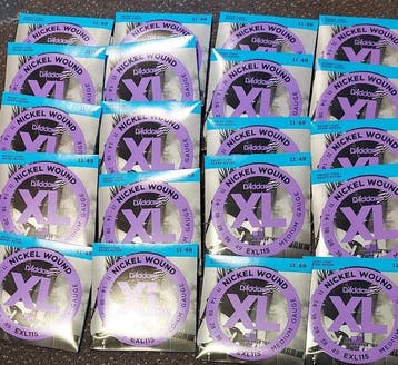 DAddario EXL115 011-049 - 20 Sets of Strings for Electrical, Nieuw