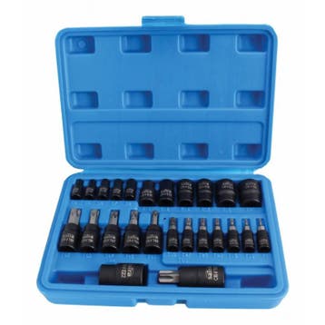Torxdoppen Set - 25 Delig - 1/4, 3/8 En 1/2 Duims - E-Torx -, Ophalen of Verzenden, Nieuw