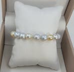 Zonder minimumprijs - Armband Gouden en witte Zuidzeeparels, Nieuw