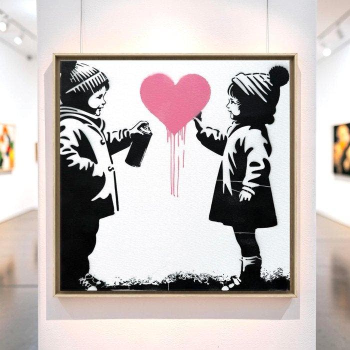 STRINK - LOVE CONNECTION, Antiek en Kunst, Kunst | Schilderijen | Modern