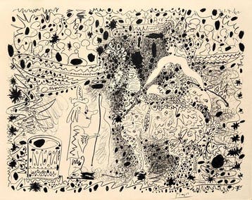 Pablo Picasso (1881-1973) - Lécuyère, Antiek en Kunst