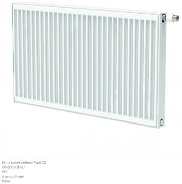 Banio Paneelradiator Type 22 – 60 x 50 cm – 866W – Wit, Ophalen of Verzenden, Nieuw, Bad