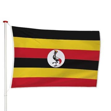 Oegandese Vlag 40x60cm, Verzenden, Nieuw