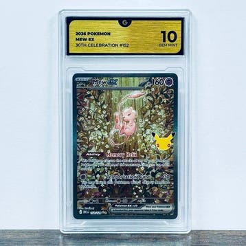 Pokémon Graded card - Mew ex 152 - 30th Anniversary –, Hobby en Vrije tijd, Nieuw