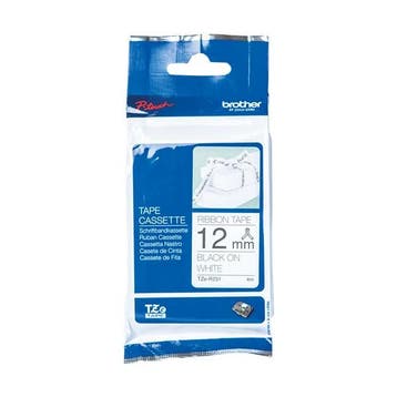Brother TZe-R231 tape zwart op wit 12 mm (origineel), Computers en Software, Printerbenodigdheden, Verzenden, Nieuw, Printertape