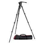 Manfrotto 526 Pro Video Head + 536 CF Tripod + MBAG100PN, Verzenden, Gebruikt