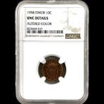 Portugees Timor. 10 Centavos Coin (Certified by NGC - UNC