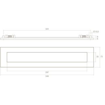 Intersteel Briefplaat met veer - nikkel mat, Verzenden, Nieuw