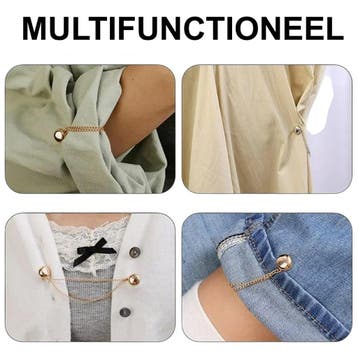 Fako Bijoux - Vestsluiting - Vestclip - Set 3 Stuks -, Verzenden, Nieuw