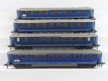 Fleischmann H0 - 5154 - Modeltrein personenwagen (4) - 4x, Nieuw