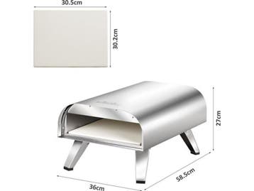 BIGHORN Gas Pizza Oven - Buiten - Edelstaal - 30.5cm, Verzenden, Nieuw