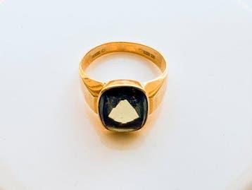 Ring - 18 karaat Geel goud - 4.84ct. tw. Toermalijn, Sieraden, Tassen en Uiterlijk, Ringen, Nieuw