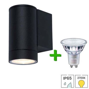 Buitenlamp Trentino + LED spot GU10 Philips CorePro | 3.5, Verzenden, Minder dan 50 watt, Wandlamp, Nieuw