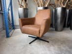 Veiling - Fauteuil Arsenie -Draaibaar- Microleder - Cognac -, Nieuw