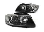 Angel Eyes LED koplampen Black geschikt voor BMW E90 E91, Verzenden, Nieuw, Universele onderdelen