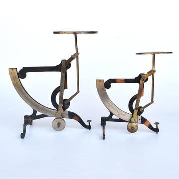 2 stuks Jakob Maul - Weegschaal - IJzer - Art Nouveau