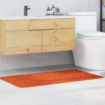 vidaXL Antislip Badmat Oranje 70 x 120 cm PP, Verzenden, Nieuw, Oranje