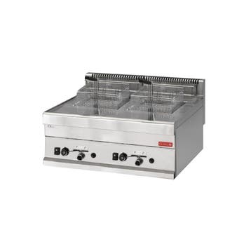GastroM Gas Friteuse 8+8 liter 650 lijn, Ophalen of Verzenden
