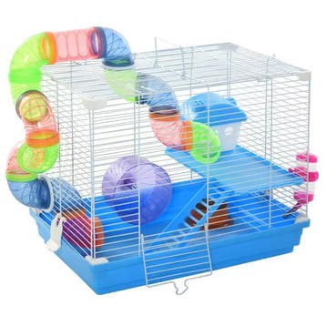 Hamsterkooi met Tunnel, Oefenwiel en Platforms, Verzenden, Nieuw